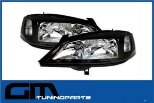 # Zwarte heldere koplampen opel astra g #, Auto-onderdelen, Verlichting, Opel, Nieuw, Ophalen of Verzenden