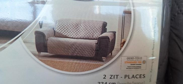 ZETELHOES NIEUW 2 ZIT + 3 ZIT ONGEOPEND ZETEL HOES, Maison & Meubles, Accessoires pour la Maison | Plaids & Couvertures, Neuf