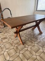 GRATIS Eiken tafel met 7 stoelen, Huis en Inrichting, Tafels | Eettafels, Ophalen, Gebruikt, Eikenhout, 50 tot 100 cm