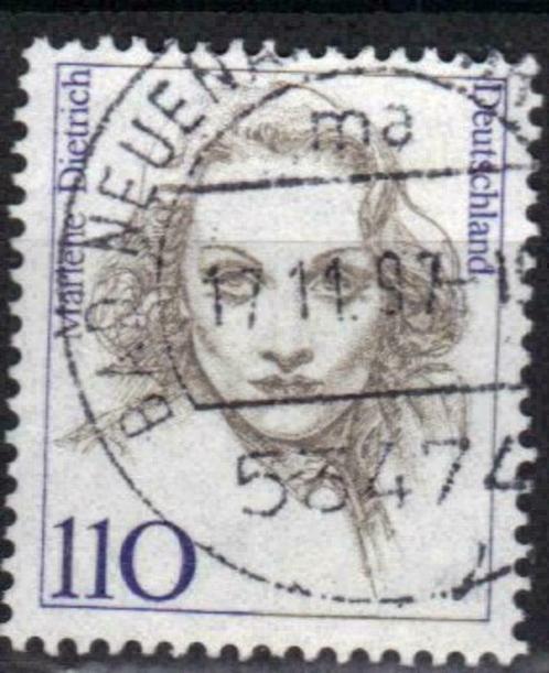 Duitsland 1997 - Yvert 1769 - Beroemde vrouw (ST), Timbres & Monnaies, Timbres | Europe | Allemagne, Affranchi, Envoi