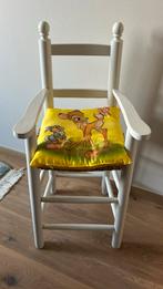 Retro eetstoel met bambi kussen, Kinderen en Baby's, Kinderkamer | Tafels en Stoelen, Ophalen, Zo goed als nieuw