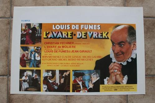 filmaffiche Louis De Funes l'avare 1980 filmposter, Verzamelen, Posters, Zo goed als nieuw, Film en Tv, A1 t/m A3, Rechthoekig Liggend