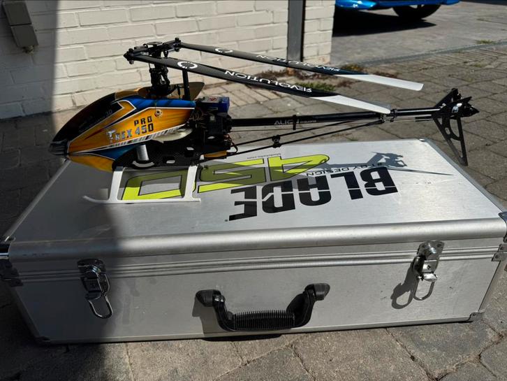 Align T-Rex 450 Pro RC helikopter + aluminium koffer, Hobby en Vrije tijd, Modelbouw | Radiografisch | Helikopters en Quadcopters