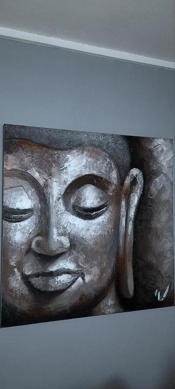 Cadre 80x80x4 bouddha peinture déco moderne à saisir ️️↙️ beschikbaar voor biedingen