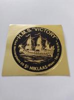 Vintage Sticker - H.M.S. "Victory" - Sint-Niklaas, Ophalen of Verzenden, Zo goed als nieuw, Winkel of Supermarkt