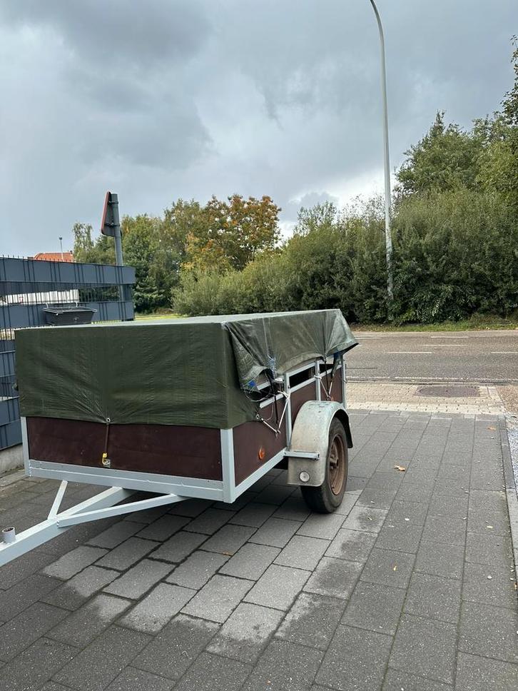 Aanhangwagen enkelas 200 X 130CM, Auto diversen, Aanhangers en Bagagewagens, Zo goed als nieuw, Verzenden