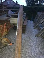 Te koop: houten metsprofiels plusminus 2m90 +10 profielhaken, Doe-het-zelf en Bouw, Ophalen, Gebruikt