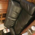 Lederen bank 2m05, op 1m, Huis en Inrichting, Zetels | Zetels, Ophalen, Leer
