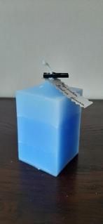Kaars handgemaakt, Overige materialen, Blauw, Nieuw, Ophalen of Verzenden