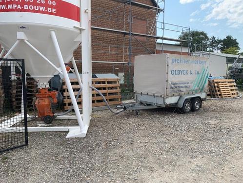 Complete stukadoorsmachine silomat generator en aanhangwagen, Doe-het-zelf en Bouw, Gereedschap | Overige machines, Gebruikt, Ophalen