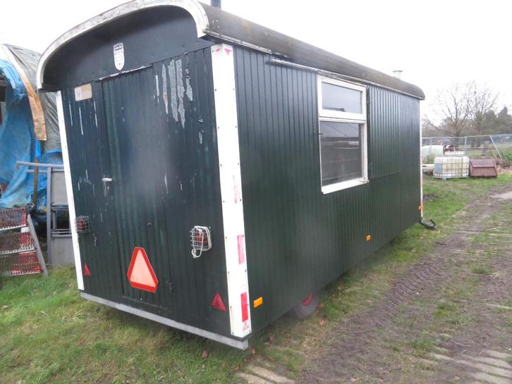 3 x werfkeet schaftkeet B&B camping schaftwagen pipowagen, Doe-het-zelf en Bouw, Bouwketen en Schaftketen, Ophalen