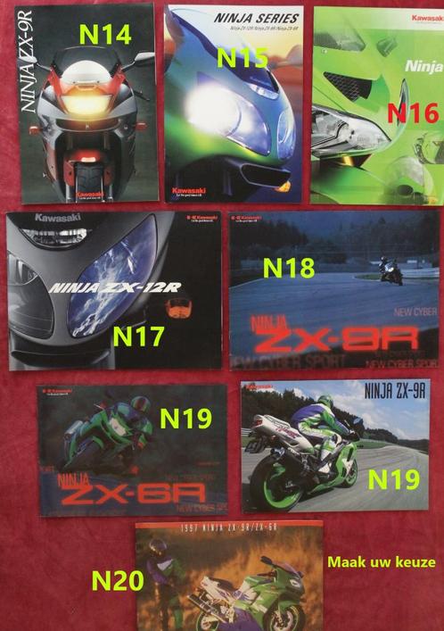 Bochure Moto Ninja serie Kawasaki ZX6 ZX9 ZX12 ZX636 ZX10, Motoren, Handleidingen en Instructieboekjes, Kawasaki, Ophalen of Verzenden