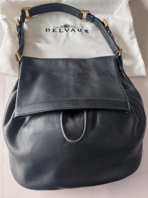 DELVAUX handtas zwart, Handtassen en Accessoires, Tassen | Damestassen, Zo goed als nieuw, Handtas, Zwart, Ophalen of Verzenden