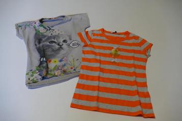 2 t-shirts: River Woods, An Kurris: 10 jaar, Kinderen en Baby's, Ophalen of Verzenden, Zo goed als nieuw, Shirt of Longsleeve