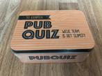 Pubquiz in blik, kaarten quiz (NIEUW!), Ophalen of Verzenden, Nieuw
