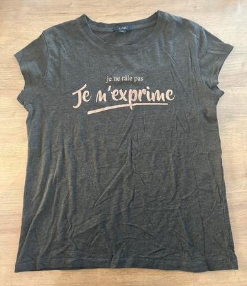 T-shirt Kiabi « Je ne râle pas, je m’exprime » 12 ans beschikbaar voor biedingen