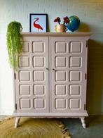 Vintage kast restyled kinderkamerkast,speelgoedkast, Ophalen of Verzenden, Zo goed als nieuw