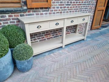 Massief houten sidetable/wandconsole  beschikbaar voor biedingen