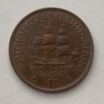 1 Penny Zuid-Afrika 1941, Postzegels en Munten, Munten | Afrika, Zuid-Afrika, Ophalen of Verzenden, Losse munt