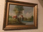 Schilderij   Huis aan de vijver   De Grysé, Ophalen