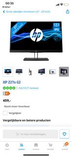 Monitor HP Z27n G2 – Zo goed als nieuw, Computers en Software, Monitoren, Ophalen, Zo goed als nieuw, DisplayPort, IPS