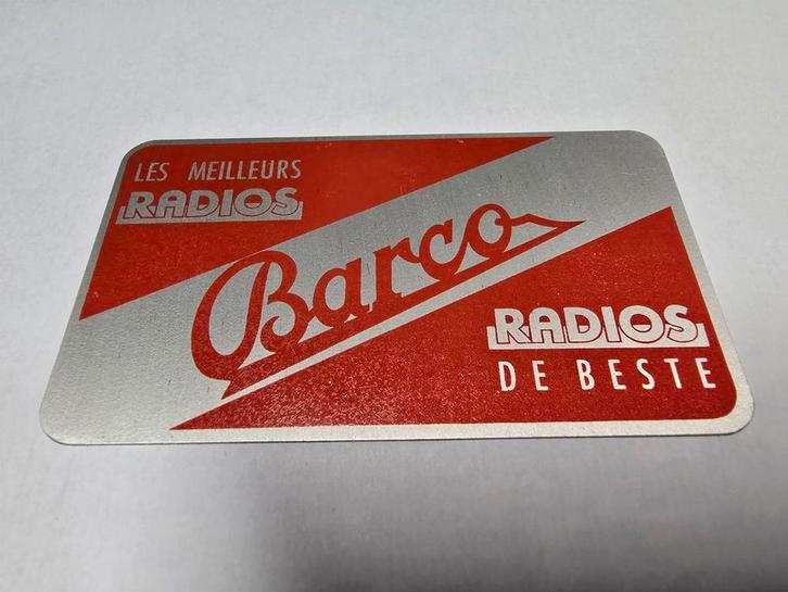 Oud blikken jaarkalender Barco RADIOS DE BESTE! 1948!, Collections, Marques & Objets publicitaires, Enlèvement ou Envoi