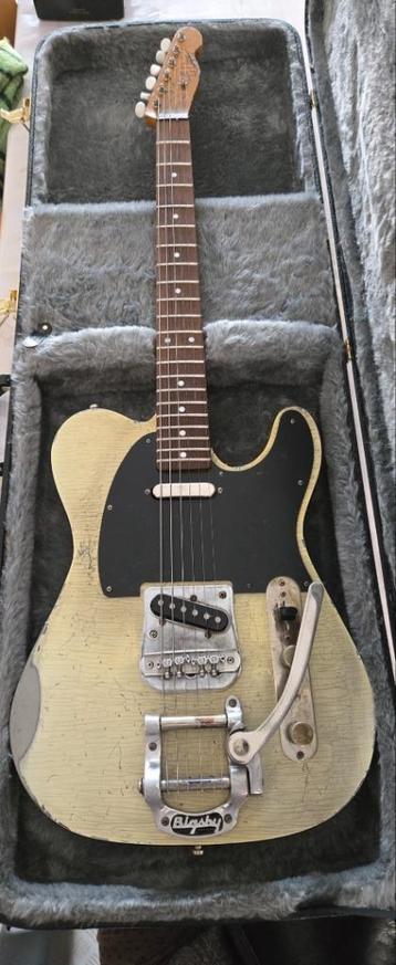 Telecasteel by Loïc Lepape Vintage White , Binding + Bigsby beschikbaar voor biedingen