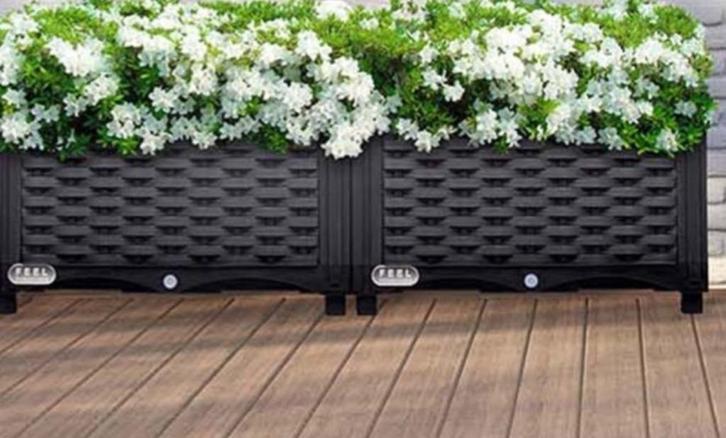 Plantenbak, bloembak. Negen ! Dubbel!, Tuin en Terras, Bloembakken en Plantenbakken, Nieuw, Overige materialen, Balkon, Tuin, Minder dan 30 cm