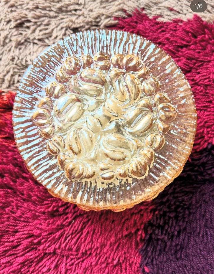 Vintage plafonniere of wandlamp, Huis en Inrichting, Lampen | Wandlampen, Glas, Ophalen of Verzenden