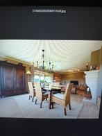 Tafel en 6 stoelen 185 x 90, Huis en Inrichting, Ophalen, Gebruikt, Koloniaal