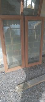 2 chassis fixes en bois exotique., Ophalen, Zo goed als nieuw, Hout