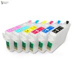 Navulbare inkt cartridges voor Epson Stylus Photo 1400  etc., Comme neuf, Imprimante, Epson, Enlèvement ou Envoi