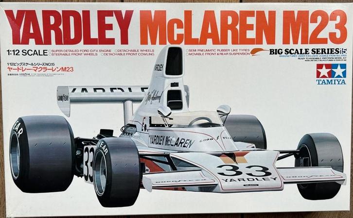 YARDLEY McLaren M23 Echelle 1:12 Tamiya, Hobby & Loisirs créatifs, Modélisme | Voitures & Véhicules, Neuf, Voiture, Plus grand que 1:32