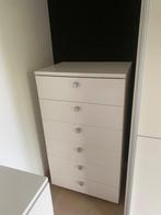 Witte kleerkast +2 commodes, Ophalen, Gebruikt, 200 cm of meer, 200 cm of meer
