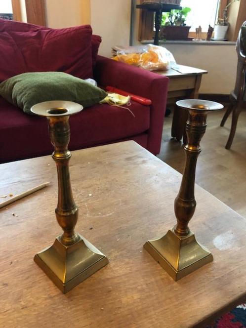 koperen kandelaars, Antiek en Kunst, Antiek | Brons en Koper, Koper, Ophalen of Verzenden