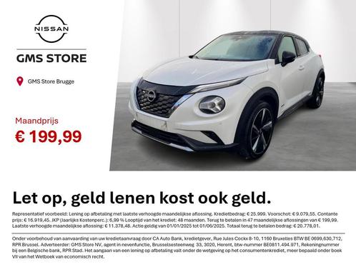 Nissan Juke 1.6 Hybrid 145 N-Design uitvoering, Auto's, Nissan, Bedrijf, Te koop, Juke, Airconditioning, Alarm, Bluetooth, Centrale vergrendeling