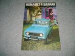 Brochure Renault 4 Safari, Livres, Autos | Brochures & Magazines, Enlèvement ou Envoi, Renault