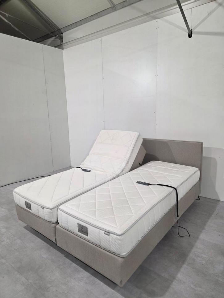 Auping Original Elektrisch Boxspring 160x200 3M, Huis en Inrichting, Slaapkamer | Bedden, Zo goed als nieuw, Tweepersoons, 160 cm