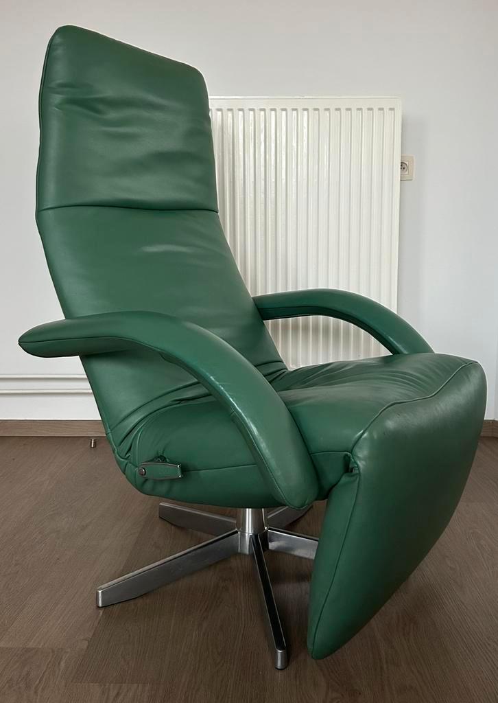JORI Design Fauteuil Yoga, Huis en Inrichting, Fauteuils, Zo goed als nieuw, Kunststof, Leer, Metaal, 75 tot 100 cm, 125 tot 150 cm