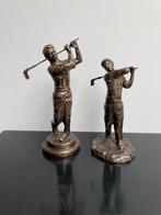 Golfeurs en bronze antique, Antiquités & Art, Enlèvement, Bronze