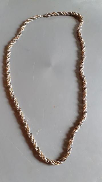 Collier grosse chaîne double torsadée  beschikbaar voor biedingen