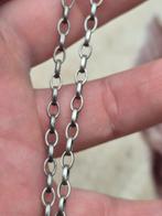 Massieve zilveren heren ketting met goede slot 925 stempel, Handtassen en Accessoires, Kettingen, Ophalen of Verzenden, Zo goed als nieuw