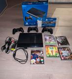 PS3 Super Slim, Gebruikt, Met 3 controllers of meer, Super Slim, Met games