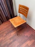 Lederen design stoel, Huis en Inrichting, Stoelen, Gebruikt, DESIGN, Leer, Bruin
