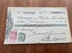 Betalingsbewijs--Dr. Van Ackere Waregem 1904, Postzegels en Munten, Met stempel, Verzenden, Gestempeld, Gestempeld