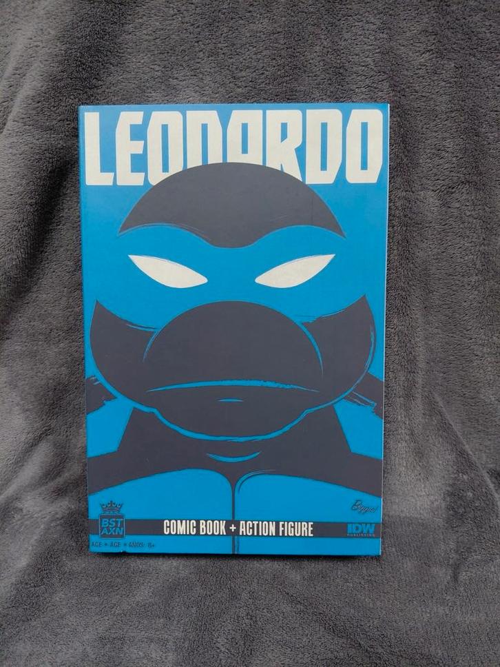 Leonardo comic book en action figure set, Kinderen en Baby's, Speelgoed | Actiefiguren, Nieuw, Ophalen