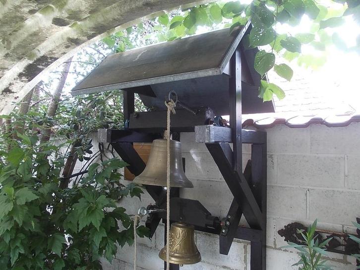 klokkentoren met twee uitgebalanceerde klokken : 1.250 euro, Antiek en Kunst, Antiek | Religieuze voorwerpen, Ophalen