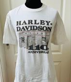 Harley Davidson XL-2XL 110 jaar jubileum wit, Kleding | Heren, T-shirts, Gedragen, Ophalen of Verzenden, Wit