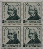 PZ1- zegel 596** - jaar 1942 blok van 4, Ophalen of Verzenden