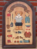 zeer mooi retro houten bord, Verzenden